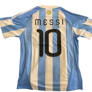 Argentina 2010 Home #10 Messi Retro Jersey